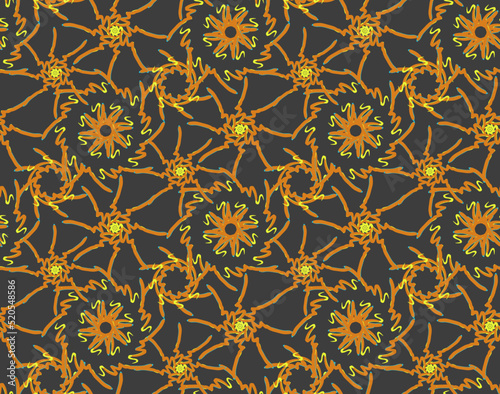 Sun contemporary print. Hand drawn minimal abstract organic shapes pattern. Fashionable template for design.