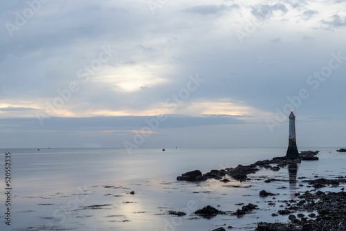 Phillip Lucette lighthouse beacon at The Ness on the mouth of the River Teign at Shaldon, Devon photo