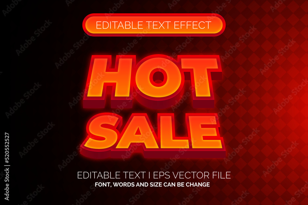 hot sale text effect style