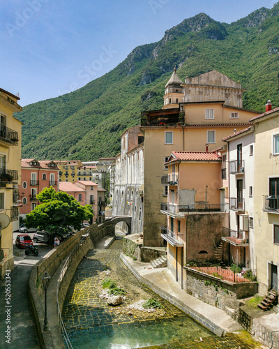 Fototapeta Naklejka Na Ścianę i Meble -  View of Campagna, a typical historical town in Salerno province, Campania, Italy