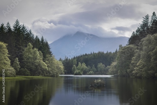 Beinn a Bheithir across Glencoe Lochan photo