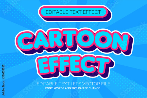 cartoon style pastel color Text Effect