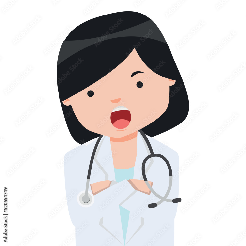close up woman doctor with stethoscope