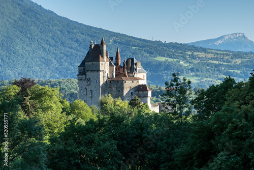 Castle on landscapes of Annecy France