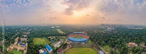 JRD Tata Sports Complex Stadium is  in Jamshedpur, Jharkhand, India. It is currently used mostly for association football matches and athletics competitions. Panoramic view photo