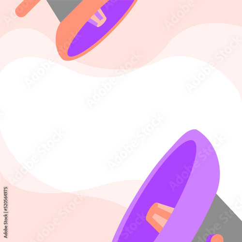 Vintage poster with megaphones and space for text
