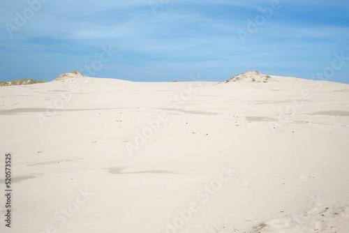 moving sand dune in Slowinski National Park, Leba, northern Poland