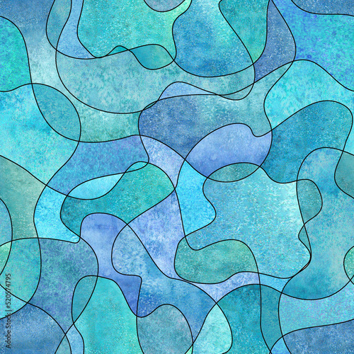 Abstract modern flat geomet...