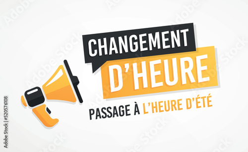 Changement d'heure - Passage à l'heure d'été
