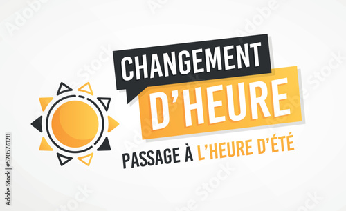 Changement d'heure - Passage à l'heure d'été