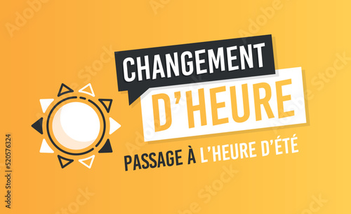 Changement d'heure - Passage à l'heure d'été