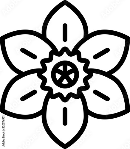 daffodil outline icon