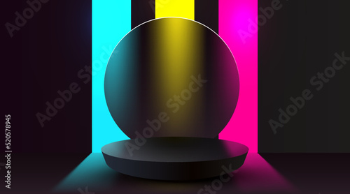 Abstract scene background. Product presentation, mock up, show cosmetic product, Podium, stage pedestal or platform.