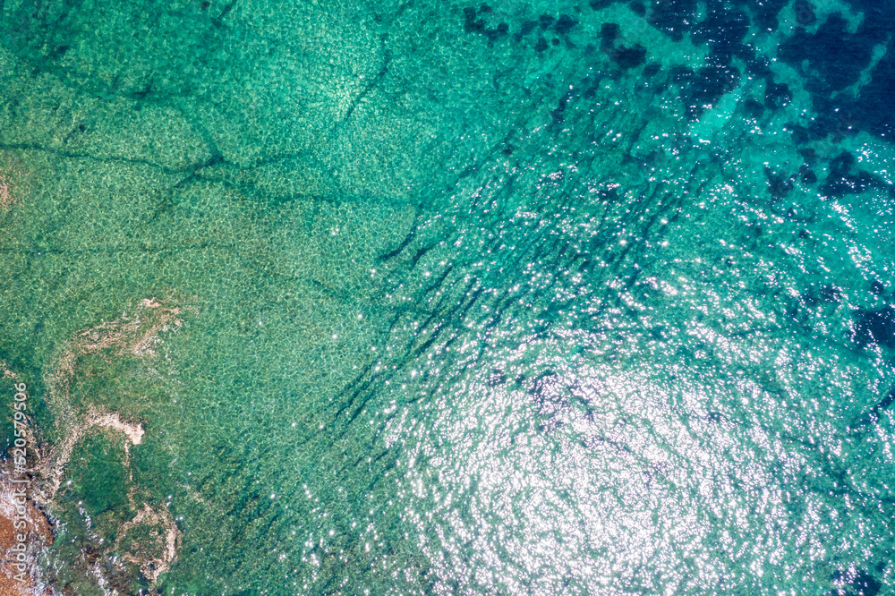 Obraz premium Blue sea for background texture