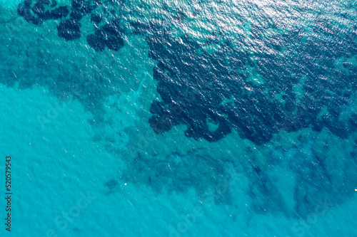 Blue sea for background texture