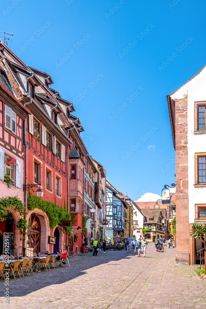 Altstadt von Riquewihr, Elsass, Frankreich 