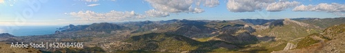 View towards Sudak area from Ai-Georg mountain, Crimea, Russia.