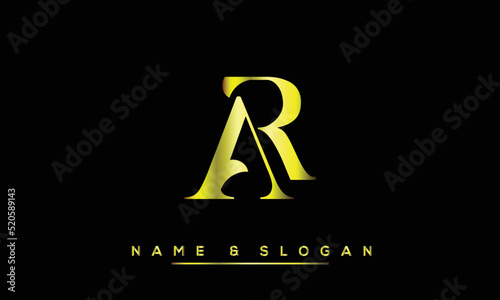 AR, RA, A, R Abstract Letters Logo Monogram