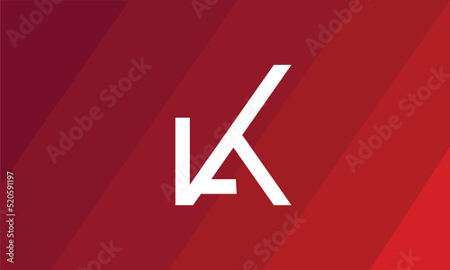 Alphabet letters Initials monogram logo VAK