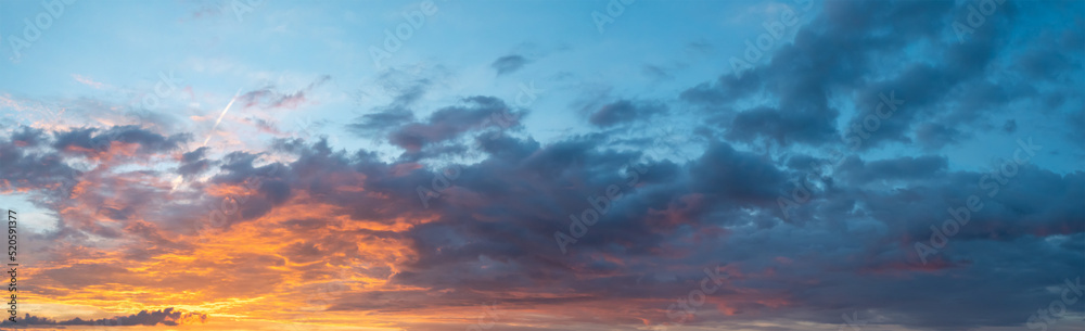 dramatic sunset with clouds in the sky down to the horizon lone dramatic sunset with clouds in the sky down to the horizon lone