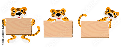 Cute animals in Zoo, Placards and banner in zoos Design for banner, layout, annual report, web, flyer, brochure, ad.
