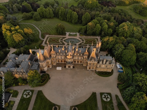 Waddesdon Manor is a country house in the village of Waddesdon, photo