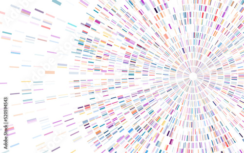 Dna test infographic. Genome sequence map.