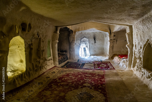 Cave Mosque Shakpak Ata, Mangystau, Kazakhstan photo
