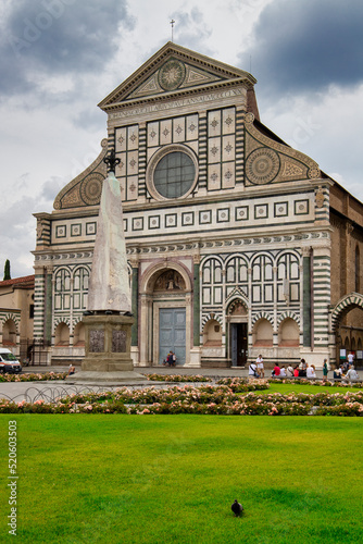 Basilica of Santa Maria Novella, Piazza Santa Maria Novella, Florence, Tuscany, Italy photo