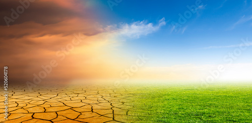 Klimawandel zu einer grünen Umwelt