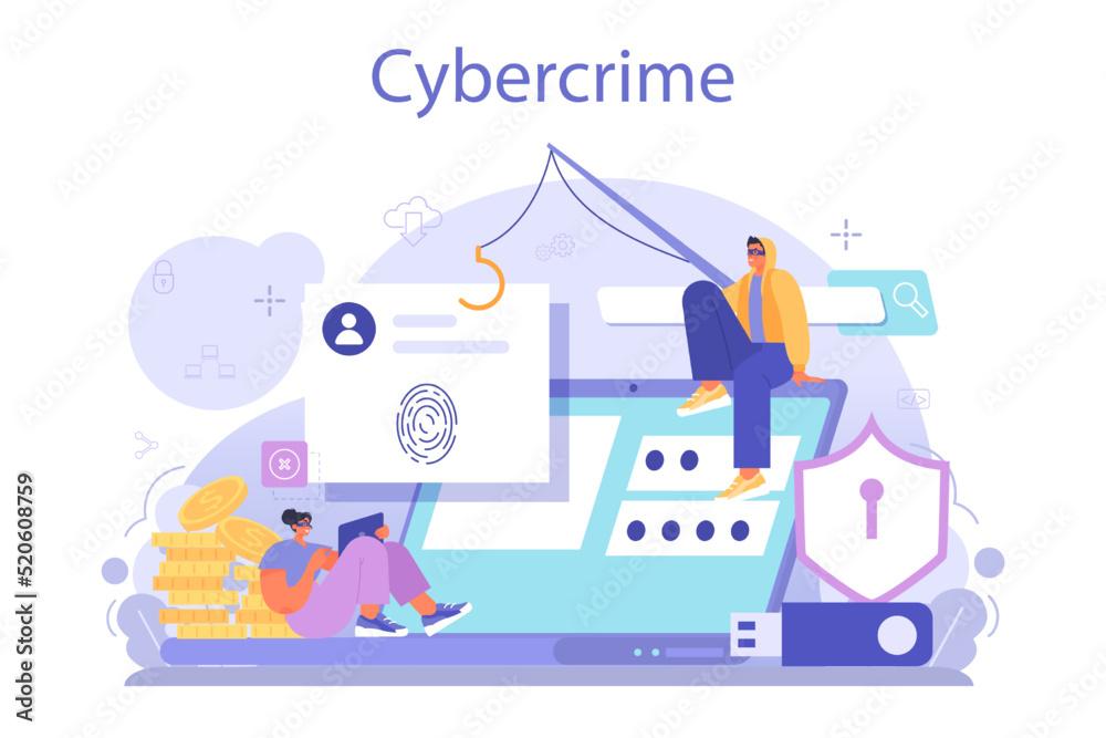 Hacker concept. Cyber attack, thief stealing personal data and money Hacker concept. Cyber attack, thief stealing personal data and money