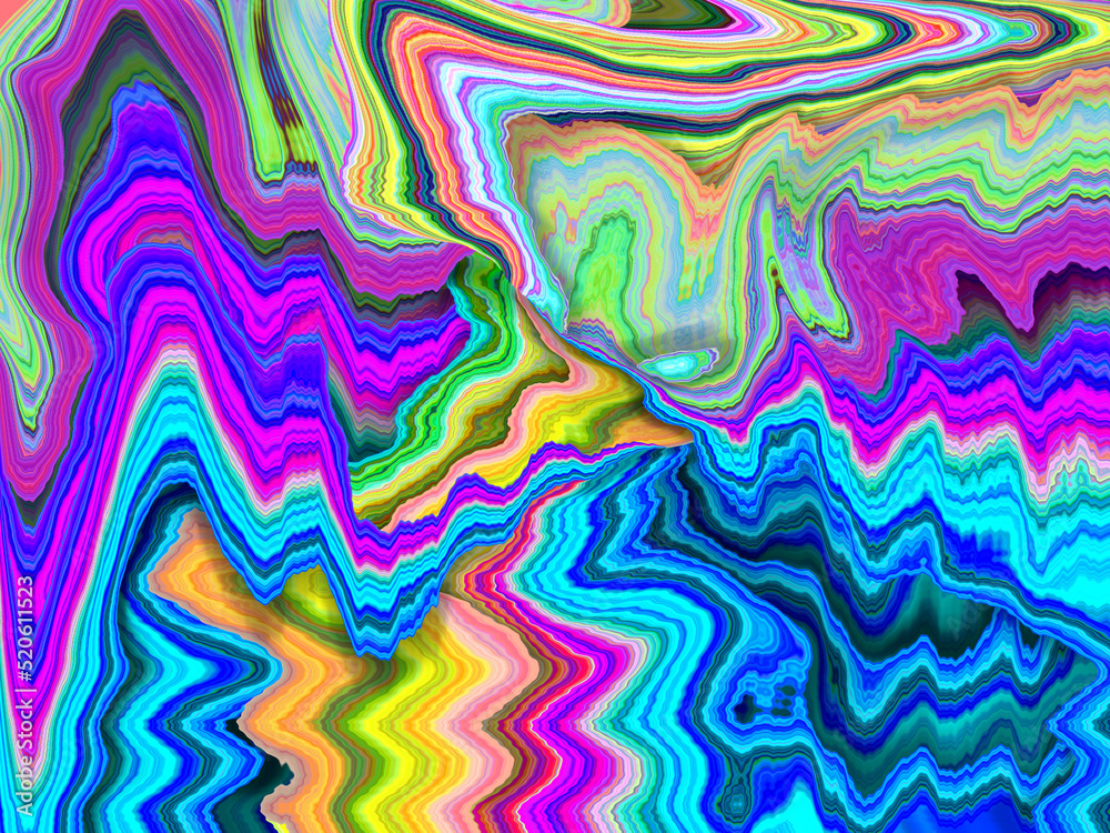 Rainbow zigzag lines, modern abstract background for wallpapers, posters, cards, invitation Rainbow zigzag lines, modern abstract background for wallpapers, posters, cards, invitation