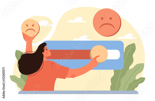 Complaint concept. Dissatisfaction of product or service,