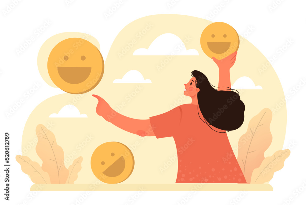 Happiness concept. People showing positive emotions. Joyfull Happiness concept. People showing positive emotions. Joyfull