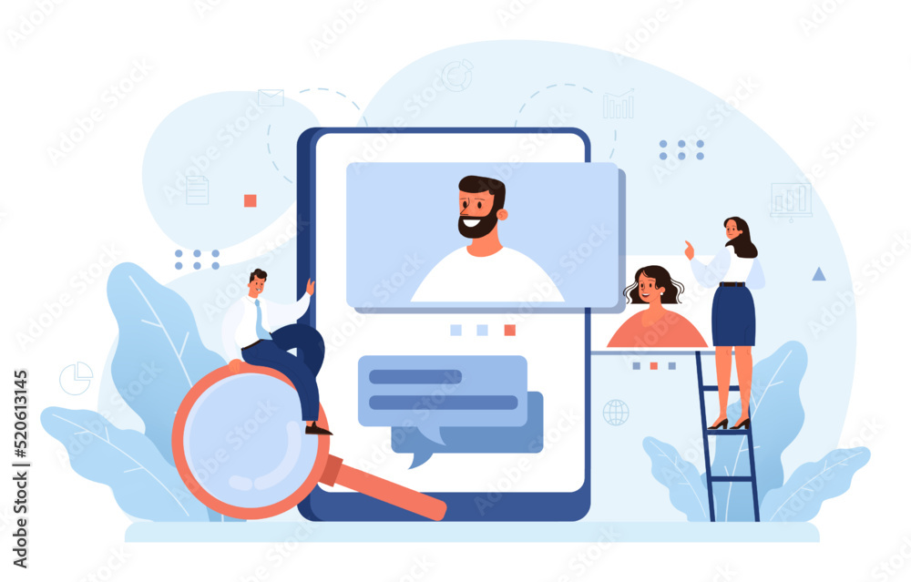 Human resources concept. Idea of recruitment and job management. Human resources concept. Idea of recruitment and job management.