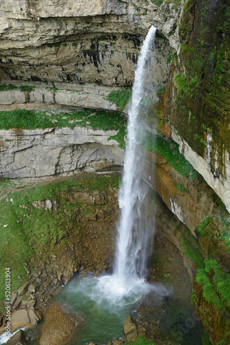 Tobot waterfall  Khunzakh waterfalls  natural monument  Dagestan  Russia