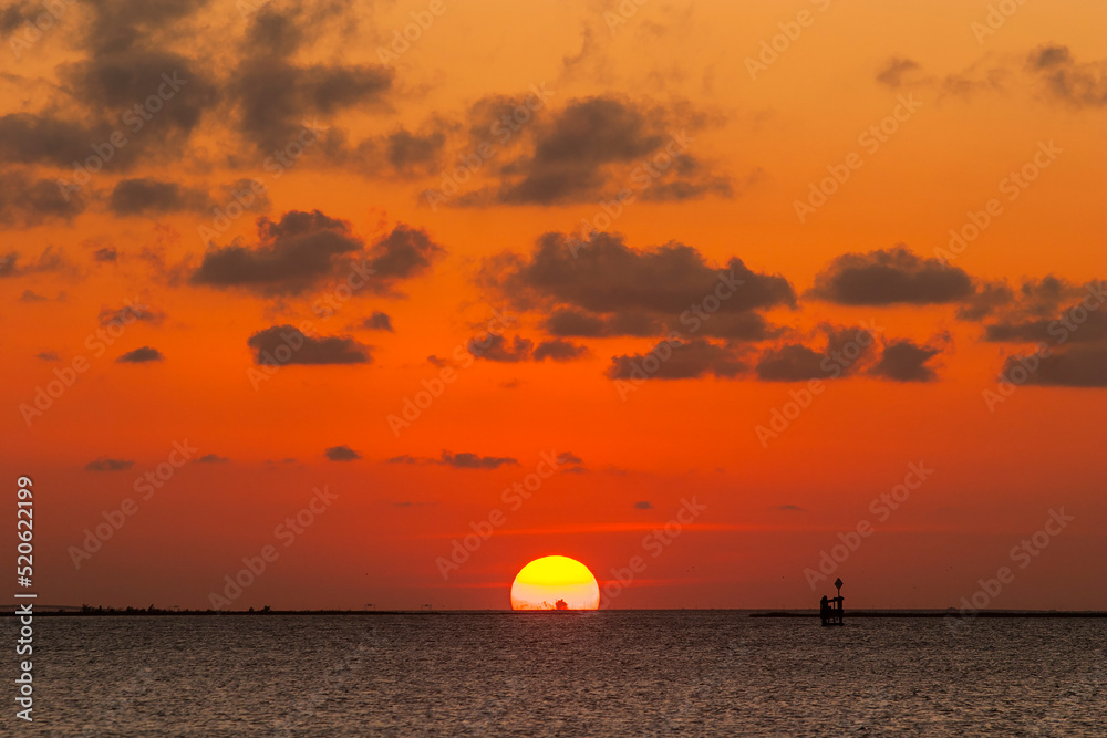 Sunset over Gulf of Mexico