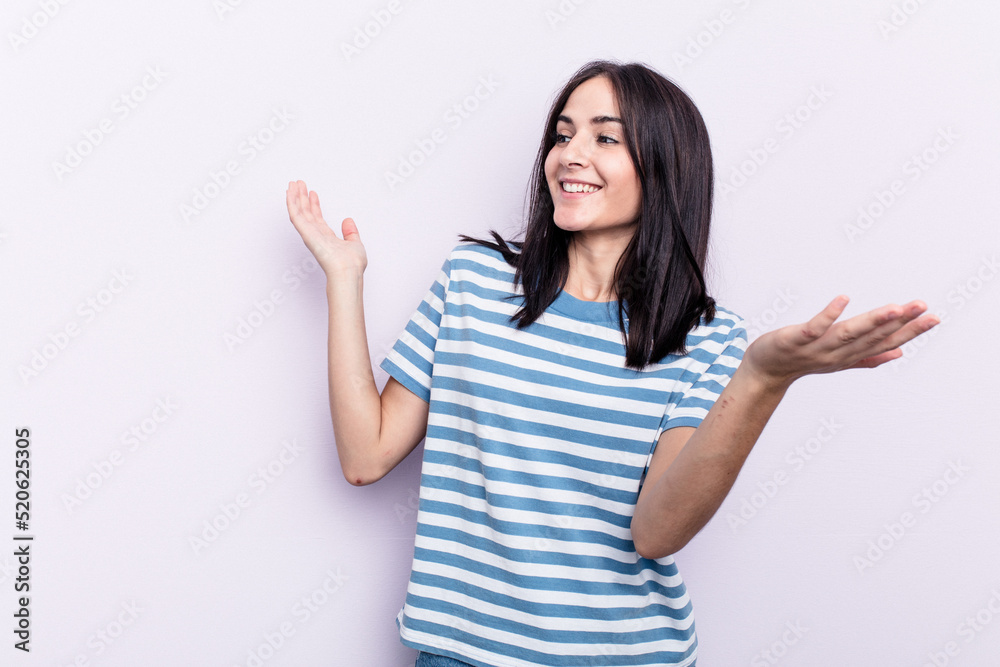 Young caucasian woman isolated on pink background joyful laughing a lot. Happiness concept. Young caucasian woman isolated on pink background joyful laughing a lot. Happiness concept.