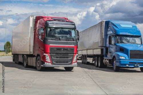 Wallpaper Mural Trucks in the parking lot Torontodigital.ca