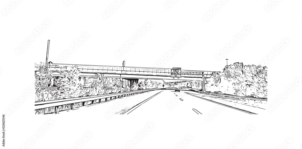 Building view with landmark of Newport News is the
city in Virginia. Hand drawn sketch illustration in vector. Building view with landmark of Newport News is the
city in Virginia. Hand drawn sketch illustration in vector.