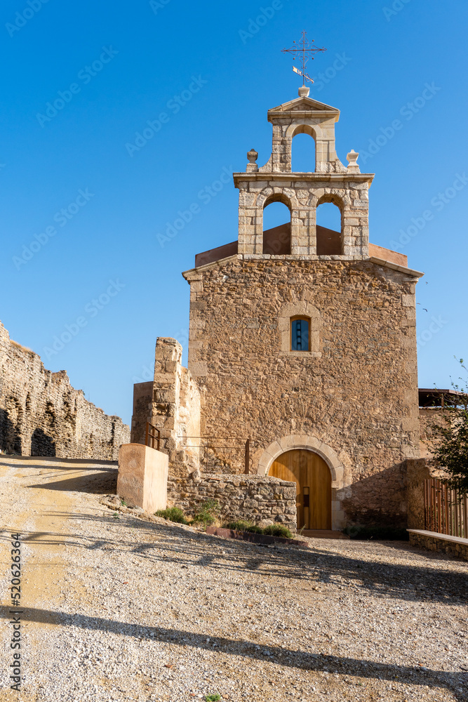 Curch in Moya Castle, Cuenca (Spain).