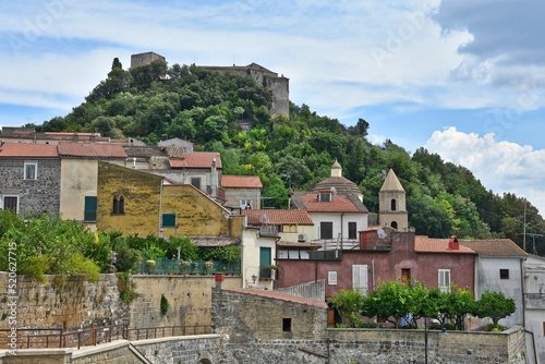 Scenic view of old buildings in Caiazzo, Italy photo