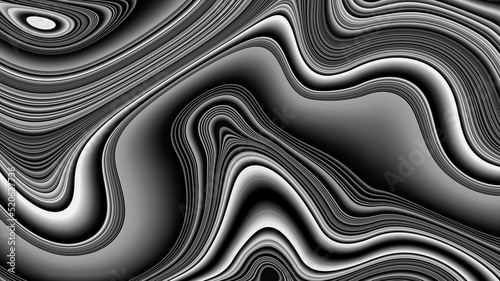Black and white background. Best wallpaper for interior decoration. Design for T shirt, bed sheet, table cloth, curtain and fabric print. 3d Textile art. Popular fashion design. Abstract art.