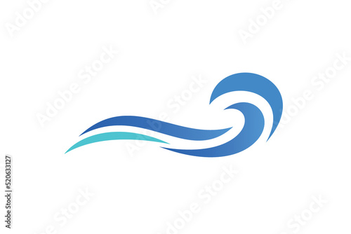 Modern wave logo template