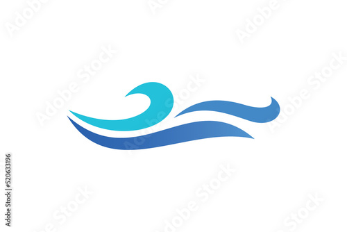 Modern wave logo template