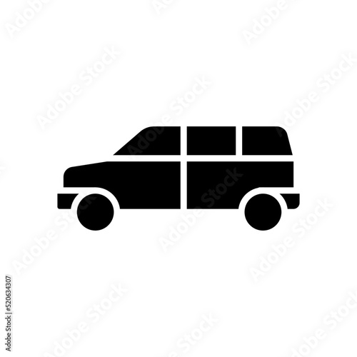 Minivan, samochód, auto - ikona wektorowa