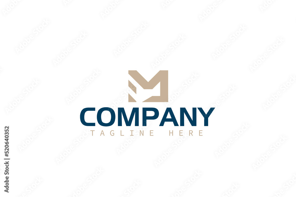 Hill, mountain, structure logo design in pieces consisting of the letter m Hill, mountain, structure logo design in pieces consisting of the letter m