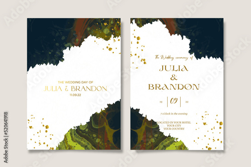 set of wedding cards