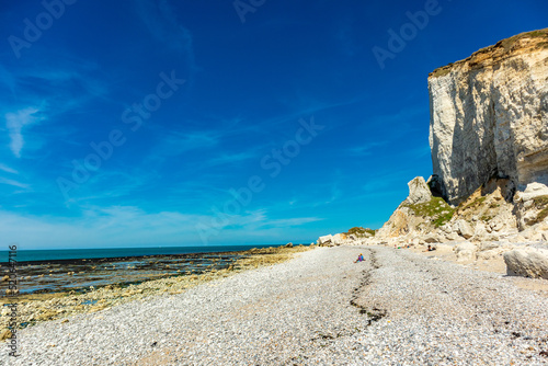 Strandspaziergang an der schönen Alabasterküste bei Le Havre - Normandie - Frankreich