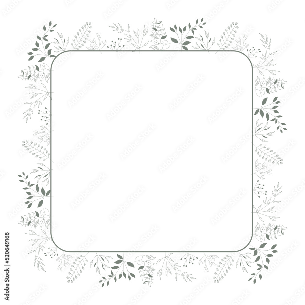 leaves frame, graphic design element leaves frame, graphic design element